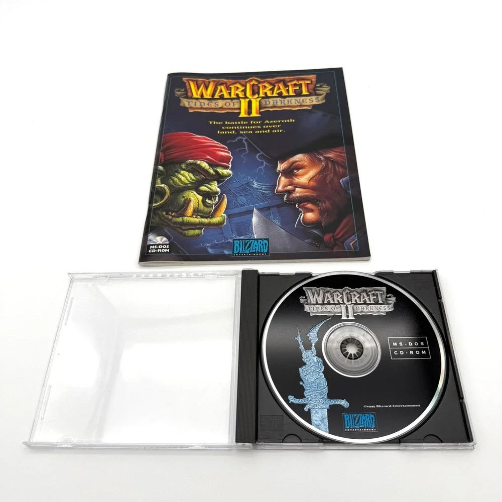 Warcraft II Tides of Darkness PC Big Box Vintage 1995 Blizzard Entertainment